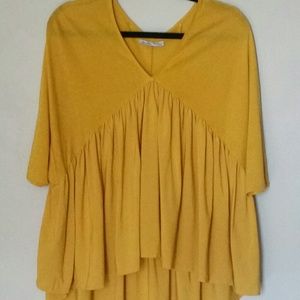 Mustard Yellow Zara Top
